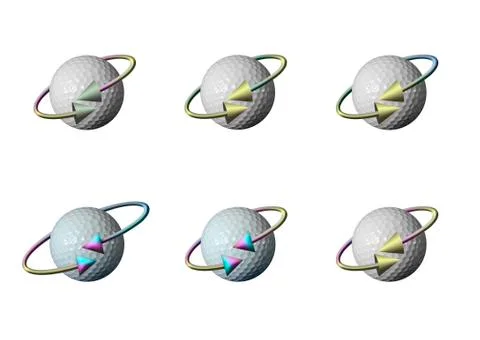 Golf ball illustration Stock Illustration