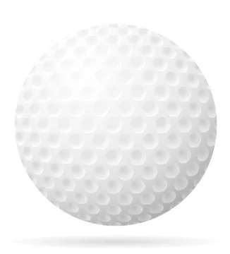 Golf ball illustration Illustrazione stock