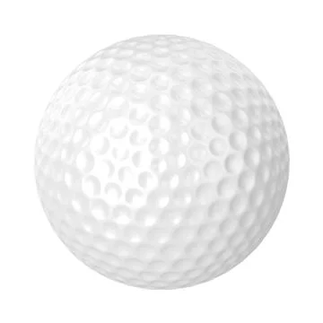 Golf Ball Isolated Stock Illustration