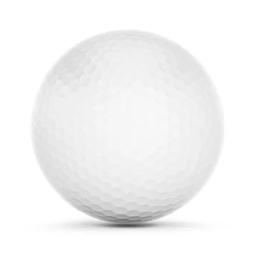 Golf ball isolated on white background Stock Illustration