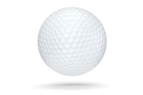 Golf ball isolated on white background Stock Illustration