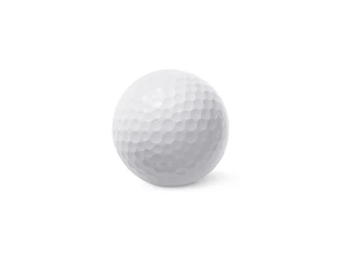 Golf ball isolated on white background Stock Photos