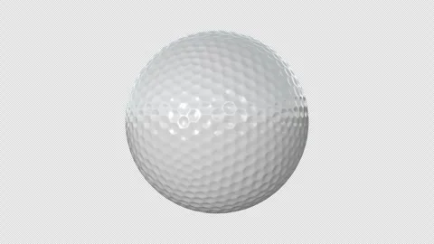 Golf Ball Loop With Alpha Channel Stock Footage 274668680