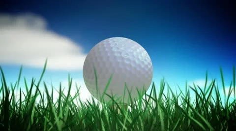 Golf ball loop Stock Footage 10590191