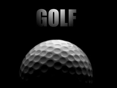 Golf ball macro Foto stock