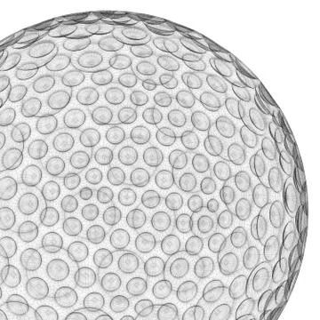 Golf ball mesh Stock Illustration