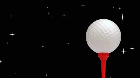 Golf ball with moving crosses Stock Footage 57777107