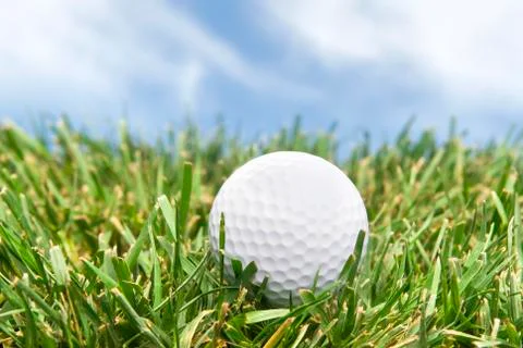 Golf ball in the rough Stock Photos