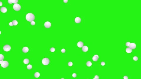 Golf ball - seamless looping, green screen and 4K Stock Footage 87674194