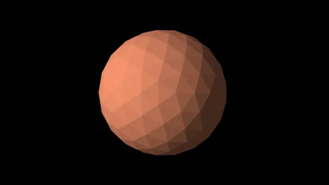 Golf ball shape rotates 3d rendering Stock Footage 210400191
