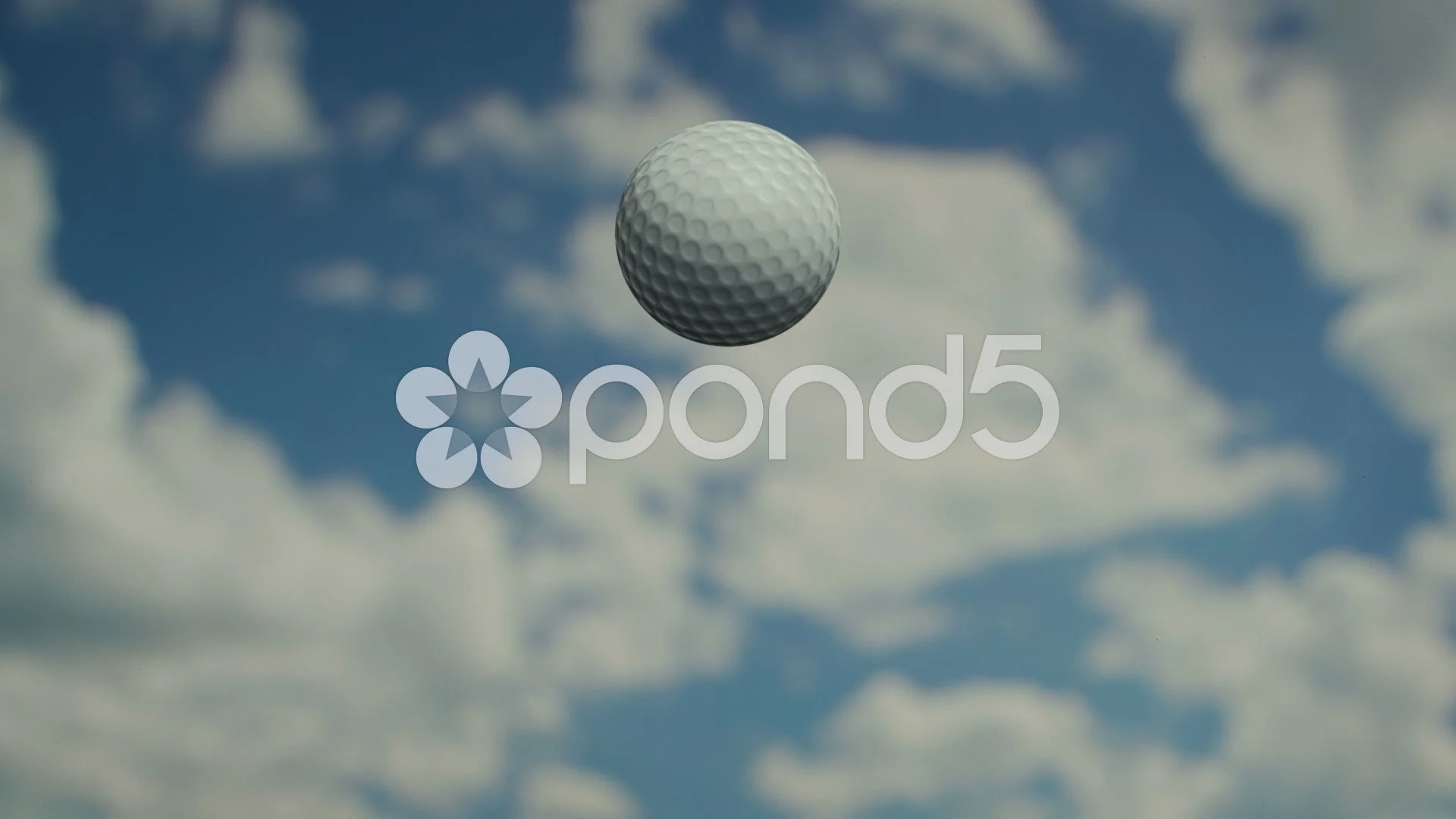 Golf ball in the air, slow motion, Stock Video
