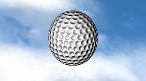 Golf ball sky Stock Footage 1049387