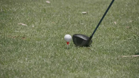 Golf Ball Slomo Stock Footage 134250766