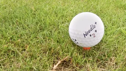 GOLF BALL SLOW MOTION CLOSE UP Stock Footage 156585631