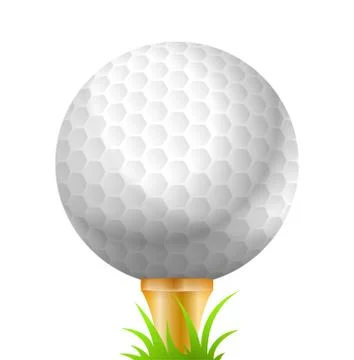 Golf Ball, Sport, Golfing Stockillustratie