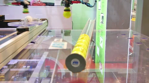 Golf Ball Technology Factory Stock Footage 50624275