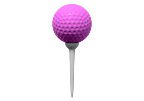 Golf Ball On Tee Stock Illustration