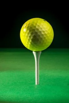 Golf Ball on Tee Stock Photos