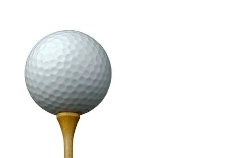 Golf Ball &amp; Tee Stock Photos