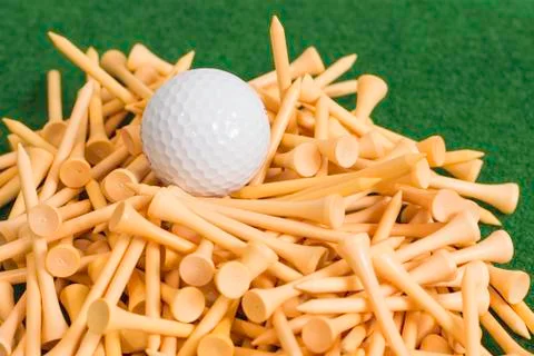 Golf ball tees Stock Photos
