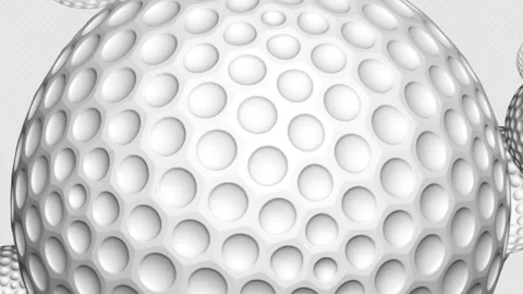 Golf Ball Transition Animation. 4 Items. 4K. Alpha Channel. Drag and Drop. Stock Footage 259669998