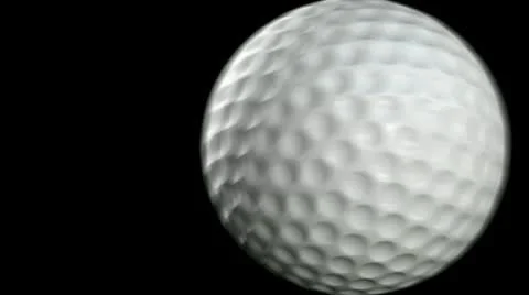 Golf ball transition with matte Vídeo Stock 10733744