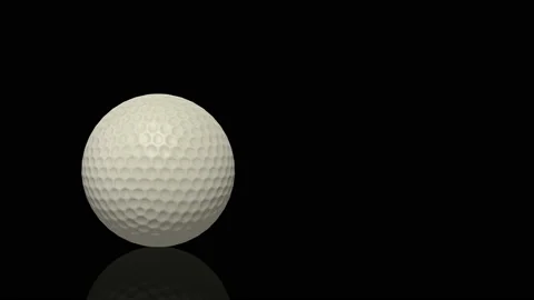Golf Ball turns on itself animation Video stock 239380803