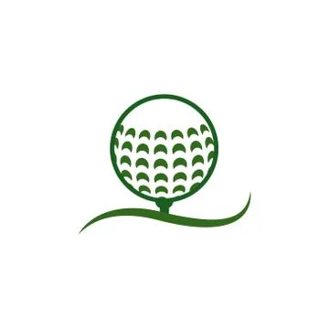 Golf ball vector design template illustration Illustrazione stock