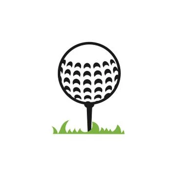 Golf ball vector design template illustration Stock Illustration