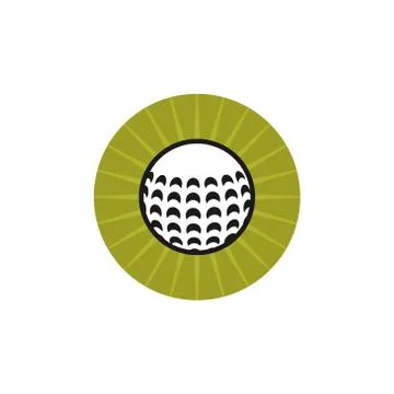 Golf ball vector design template illustration Stock Illustration
