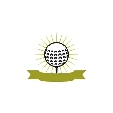 Golf ball vector design template illustration Stock Illustration