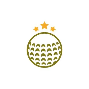 Golf ball vector design template illustration Stock-Illustration