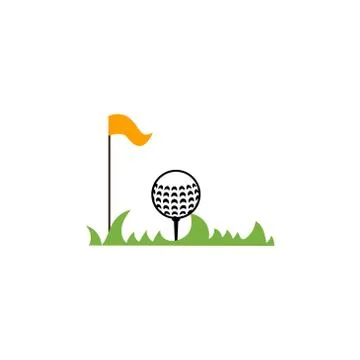 Golf ball vector design template illustration Stock Illustration