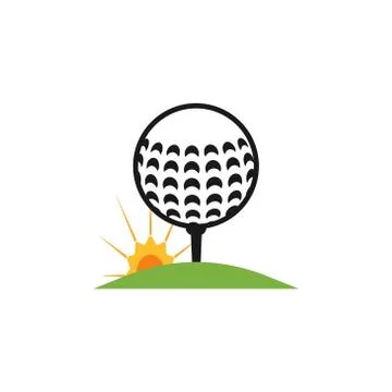Golf ball vector design template illustration 스톡 일러스트