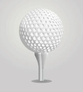 Golf ball vector illustration Illustrazione stock