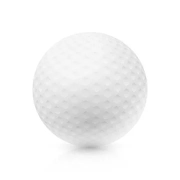 Golf ball vector illustration isolated on white background Stock Illustration