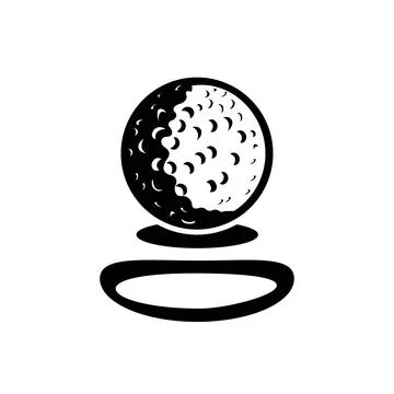 Golf ball vector template illustration Stock Illustration
