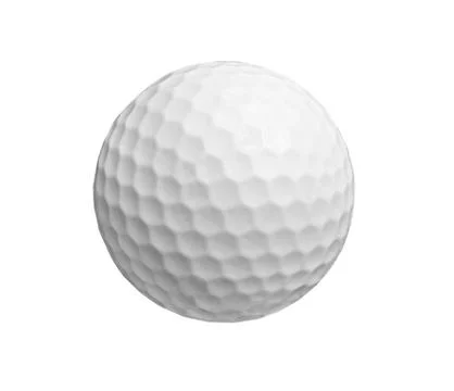 Golf ball on white background. Stock Photos