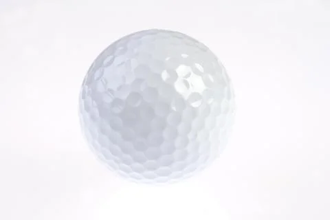 Golf Ball on white Stock Photos