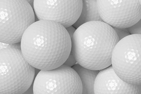 Golf balls background Stock Illustration