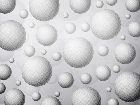 Golf balls background Stock Illustration
