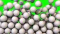 Golf balls fill screen transition composite overlay HD Footage