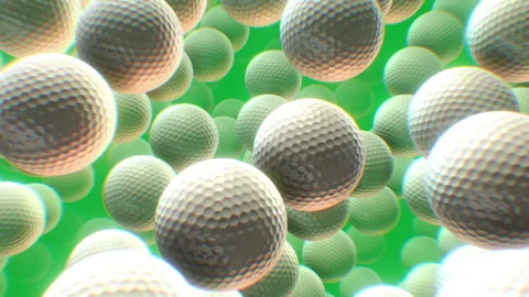 Golf Balls on Green Stock Footage 265262488