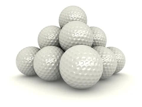 Golf balls Stock Illustration