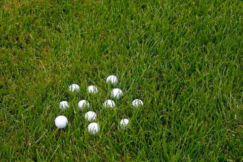 Golf balls Stock Photos