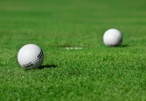 Golf balls Stock Photos
