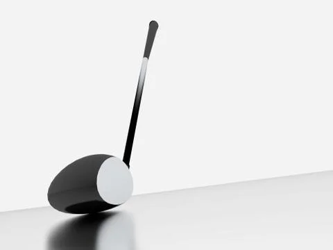 Golf bat rendered Illustrazione stock
