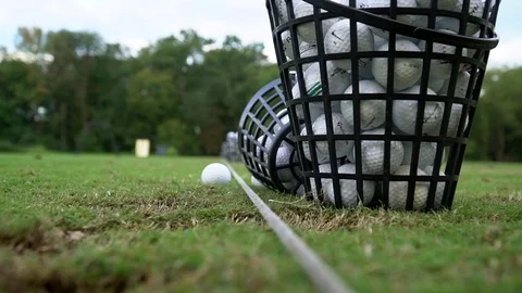 Golf Buckets Rack Focus Видео 85233839