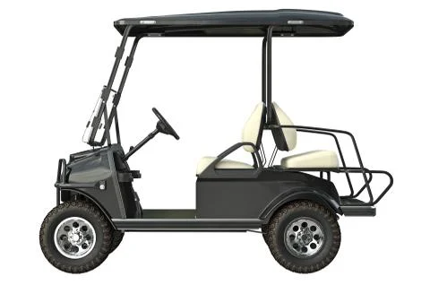 Golf car electric, side view Ilustração Stock
