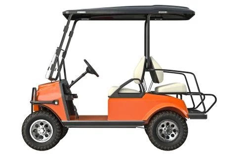 Golf car electric, side view Stock Illustration